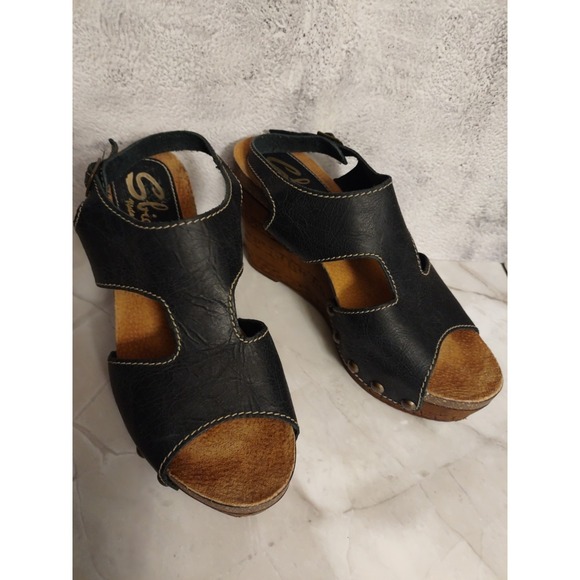 Sbicca Shoes - Sbicca Vintage Collection Wedge Open Toe Sandals, Size 7.5/8 38